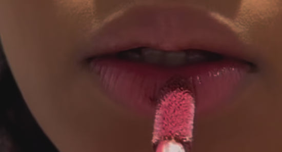 video of applying cherry noir lip cream
